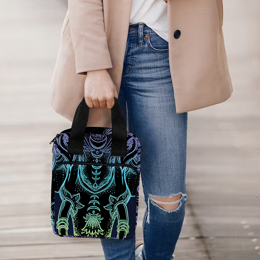 Colorful Spiritual Elephant Print Bible Tote Bag