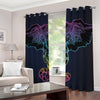 Colorful Spiritual Elephant Print Blackout Grommet Curtains