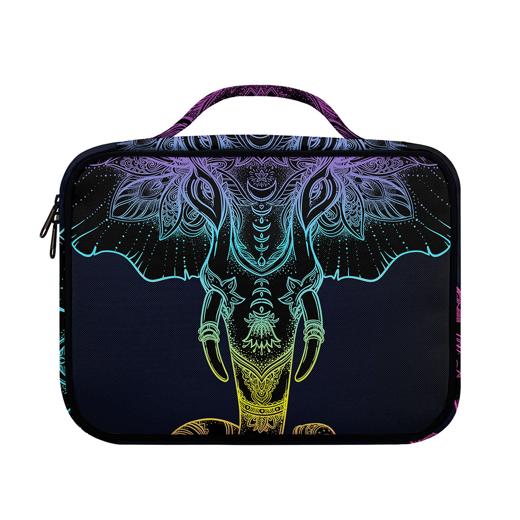 Colorful Spiritual Elephant Print Briefcase Bible Bag