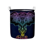 Colorful Spiritual Elephant Print Collapsible Laundry Basket