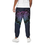 Colorful Spiritual Elephant Print Cotton Pants