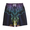 Colorful Spiritual Elephant Print Cotton Shorts