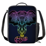 Colorful Spiritual Elephant Print Crossbody Lunch Bag