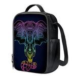 Colorful Spiritual Elephant Print Crossbody Lunch Bag