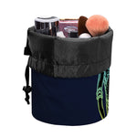 Colorful Spiritual Elephant Print Drawstring Makeup Bag