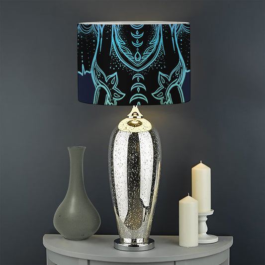 Colorful Spiritual Elephant Print Drum Lamp Shade