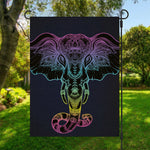 Colorful Spiritual Elephant Print Garden Flag