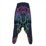 Colorful Spiritual Elephant Print Hammer Pants
