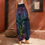 Colorful Spiritual Elephant Print Harem Pants