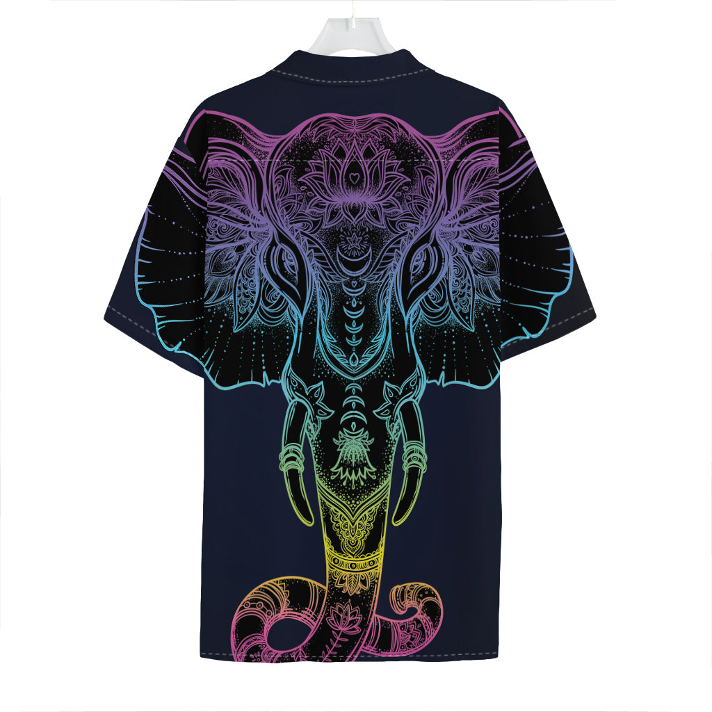 Colorful Spiritual Elephant Print Hawaiian Shirt