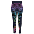 Colorful Spiritual Elephant Print High-Waisted Pocket Leggings
