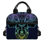 Colorful Spiritual Elephant Print Insulated Lunch Bag