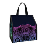 Colorful Spiritual Elephant Print Insulated Lunch Tote