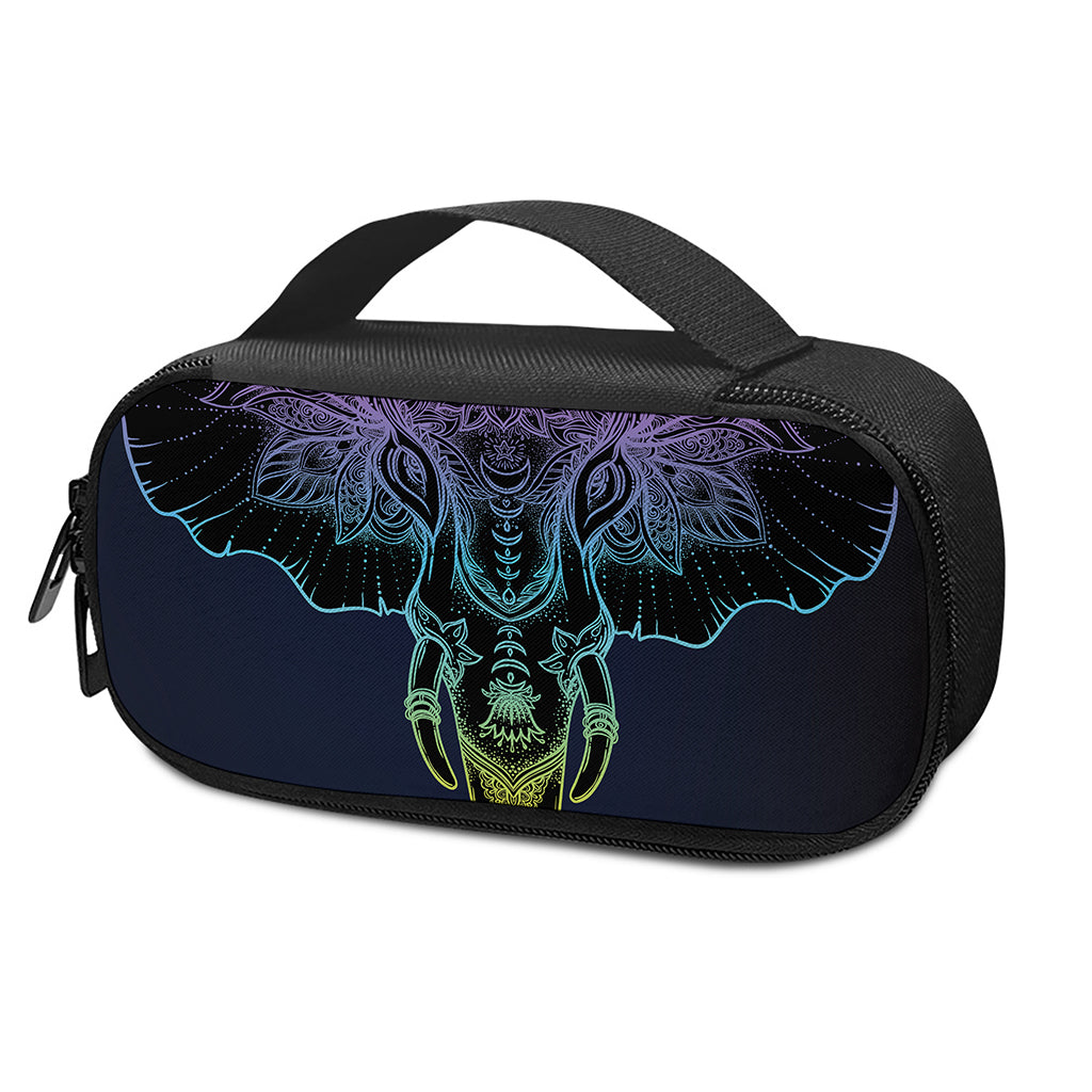 Colorful Spiritual Elephant Print Insulin Cooler Travel Case