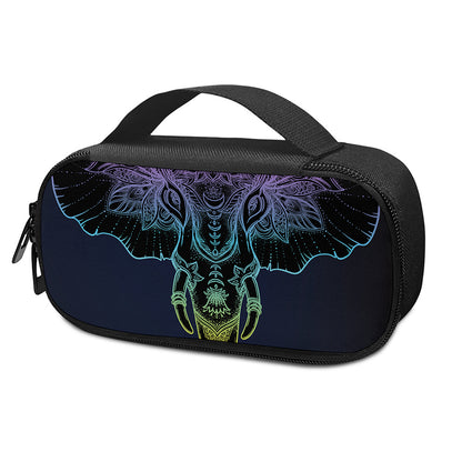 Colorful Spiritual Elephant Print Insulin Cooler Travel Case