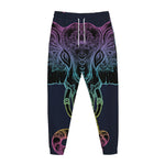 Colorful Spiritual Elephant Print Jogger Pants