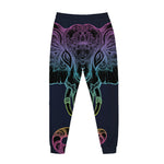 Colorful Spiritual Elephant Print Jogger Pants