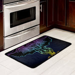 Colorful Spiritual Elephant Print Kitchen Mat
