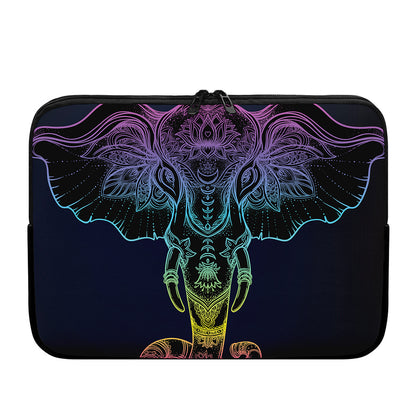 Colorful Spiritual Elephant Print Laptop Sleeve
