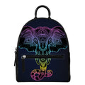 Colorful Spiritual Elephant Print Leather Backpack