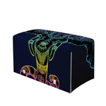 Colorful Spiritual Elephant Print Leather Tissue Box Cover