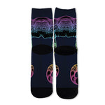 Colorful Spiritual Elephant Print Long Socks