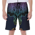 Colorful Spiritual Elephant Print Men's Beach Shorts