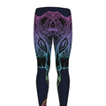 Colorful Spiritual Elephant Print Men's Leggings