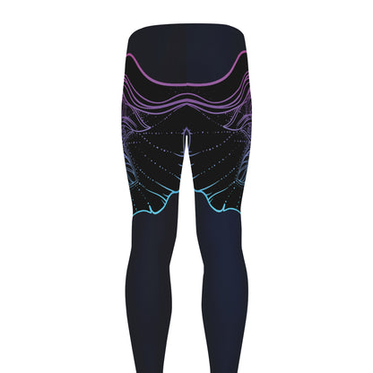 Colorful Spiritual Elephant Print Men's leggings