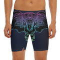 Colorful Spiritual Elephant Print Men's Long Boxer Briefs