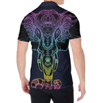 Colorful Spiritual Elephant Print Men's Shirt