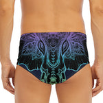 Colorful Spiritual Elephant Print Men's Triangle Swim Briefs