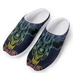 Colorful Spiritual Elephant Print Mesh Casual Shoes