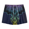 Colorful Spiritual Elephant Print Mesh Shorts