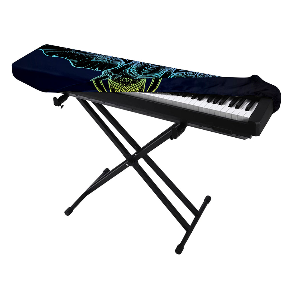 Colorful Spiritual Elephant Print Piano Keyboard Cover