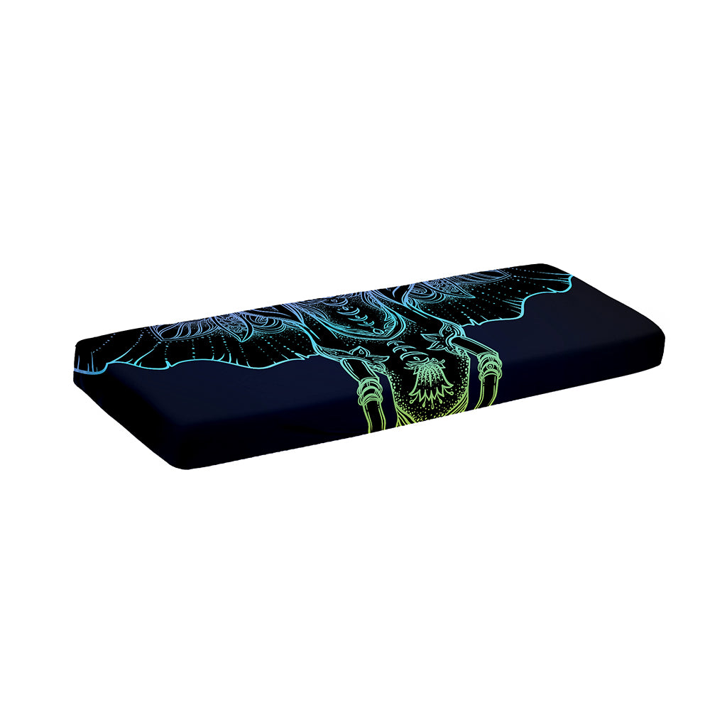 Colorful Spiritual Elephant Print Piano Keyboard Cover
