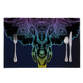 Colorful Spiritual Elephant Print Placemat