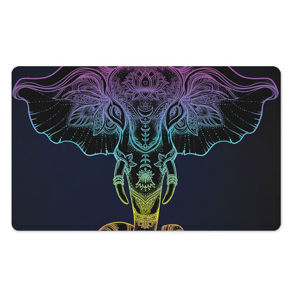 Colorful Spiritual Elephant Print Polyester Doormat