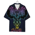Colorful Spiritual Elephant Print Rayon Hawaiian Shirt