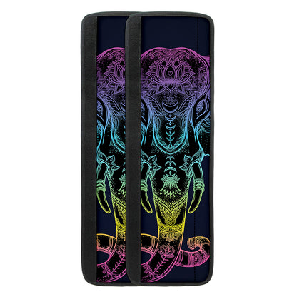 Colorful Spiritual Elephant Print Refrigerator Handle Covers