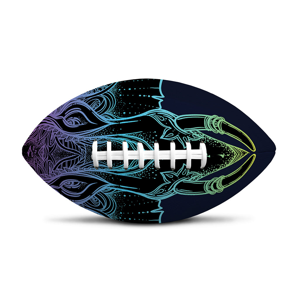 Colorful Spiritual Elephant Print Rugby Ball