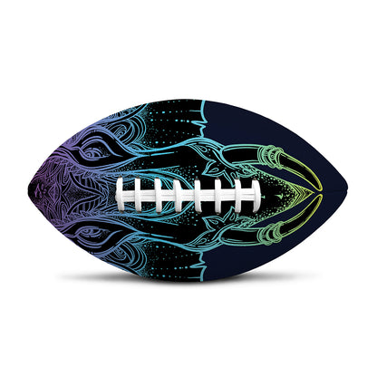 Colorful Spiritual Elephant Print Rugby Ball