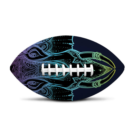 Colorful Spiritual Elephant Print Rugby Ball