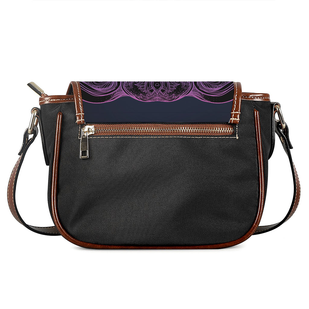 Colorful Spiritual Elephant Print Saddle Bag