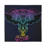 Colorful Spiritual Elephant Print Silk Bandana