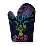 Colorful Spiritual Elephant Print Single Oven Mitt