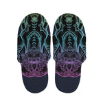 Colorful Spiritual Elephant Print Slippers