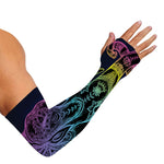 Colorful Spiritual Elephant Print Sun Protection Arm Sleeves