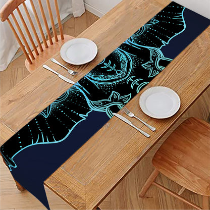 Colorful Spiritual Elephant Print Table Runner
