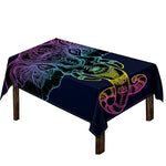 Colorful Spiritual Elephant Print Tablecloth